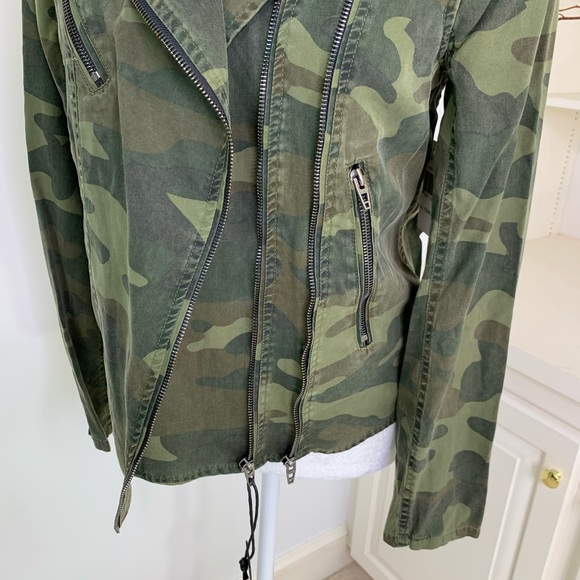 BLANKNYC On Duty Camo Print Moto Jacket XS NWT - Picture 12 of 13